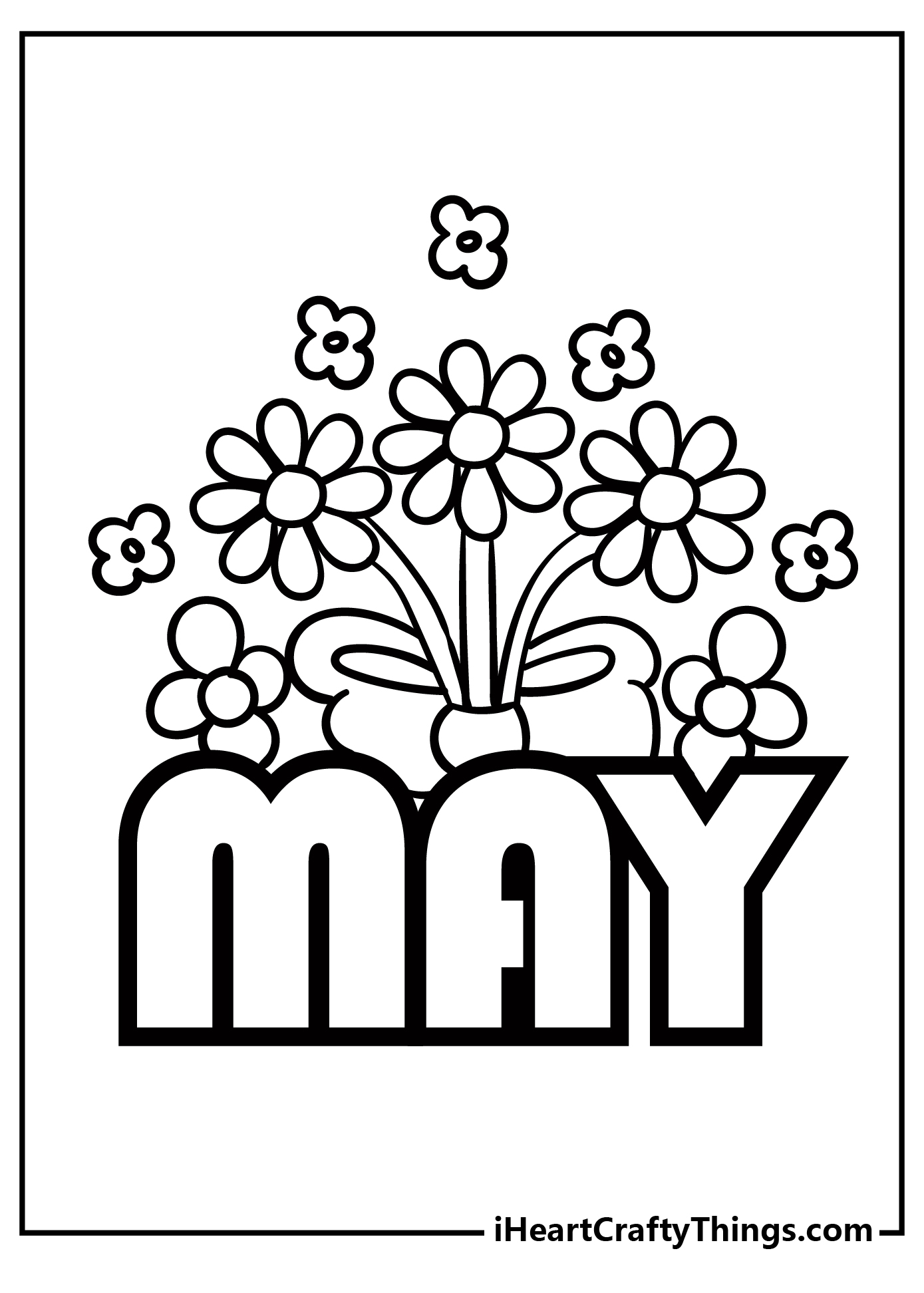 May coloring pages free printables