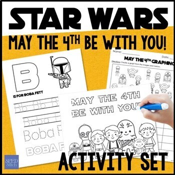 May the fourth be with you printable star wars day activities coloring pages