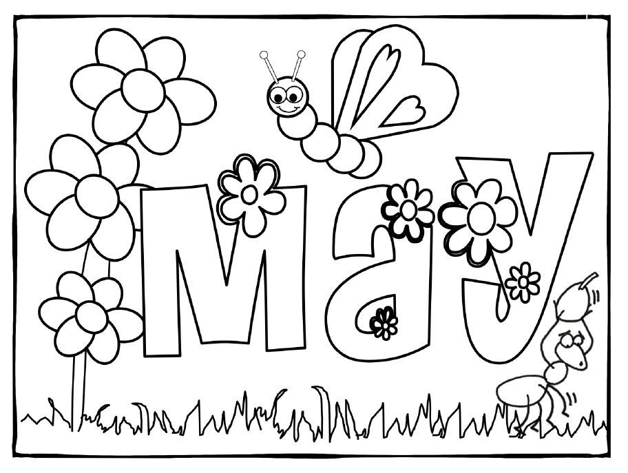 May coloring pages