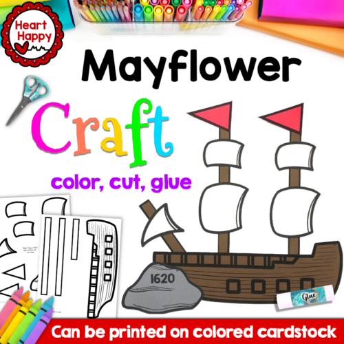 Mayflower craft thanksgiving craft fall craft made by teachers