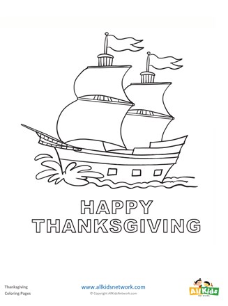 Mayflower coloring page all kids network