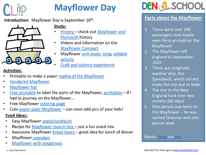 Free mayflower day activities and printables