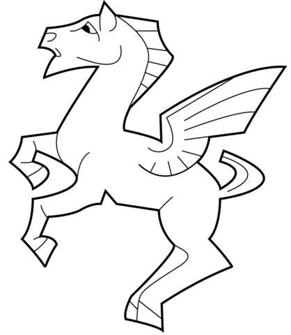 Pegasus by mc escher coloring page free printable coloring pages