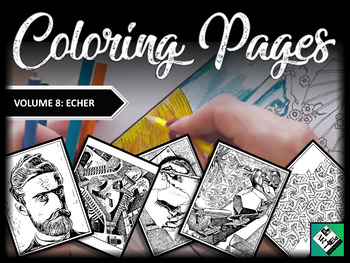 Artist coloring pages mc escher great for early finishers free art subs