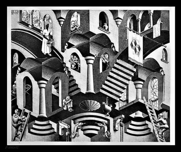 Escher art print by rob hans
