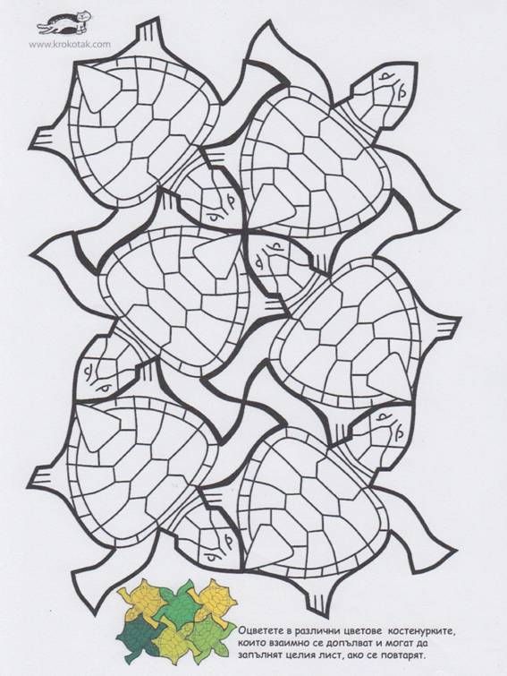 Mozaikovãnã podle m c eschera tessellation art art worksheets tessellation patterns