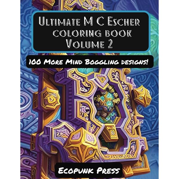 Mc escher coloring book abrams books