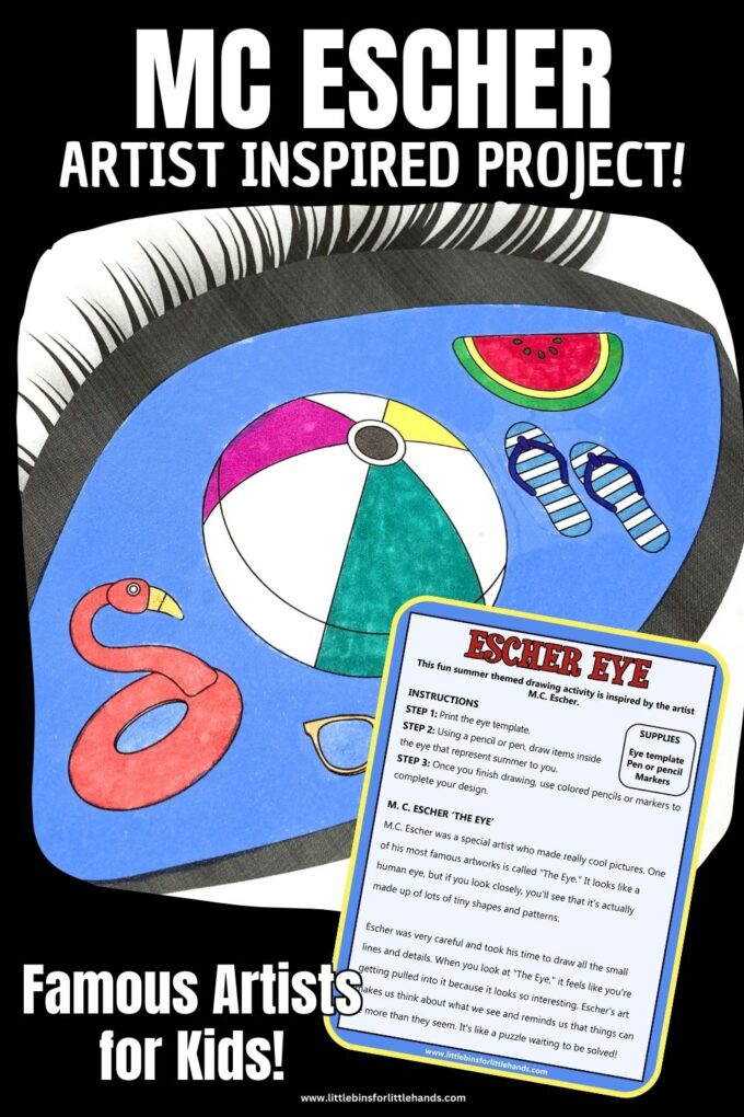 Mc escher eye art project