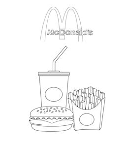 Burger and hot dog coloring pages playing learning