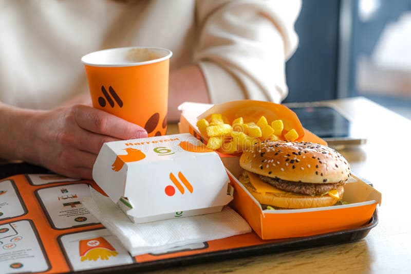 Mcdonalds menu stock photos