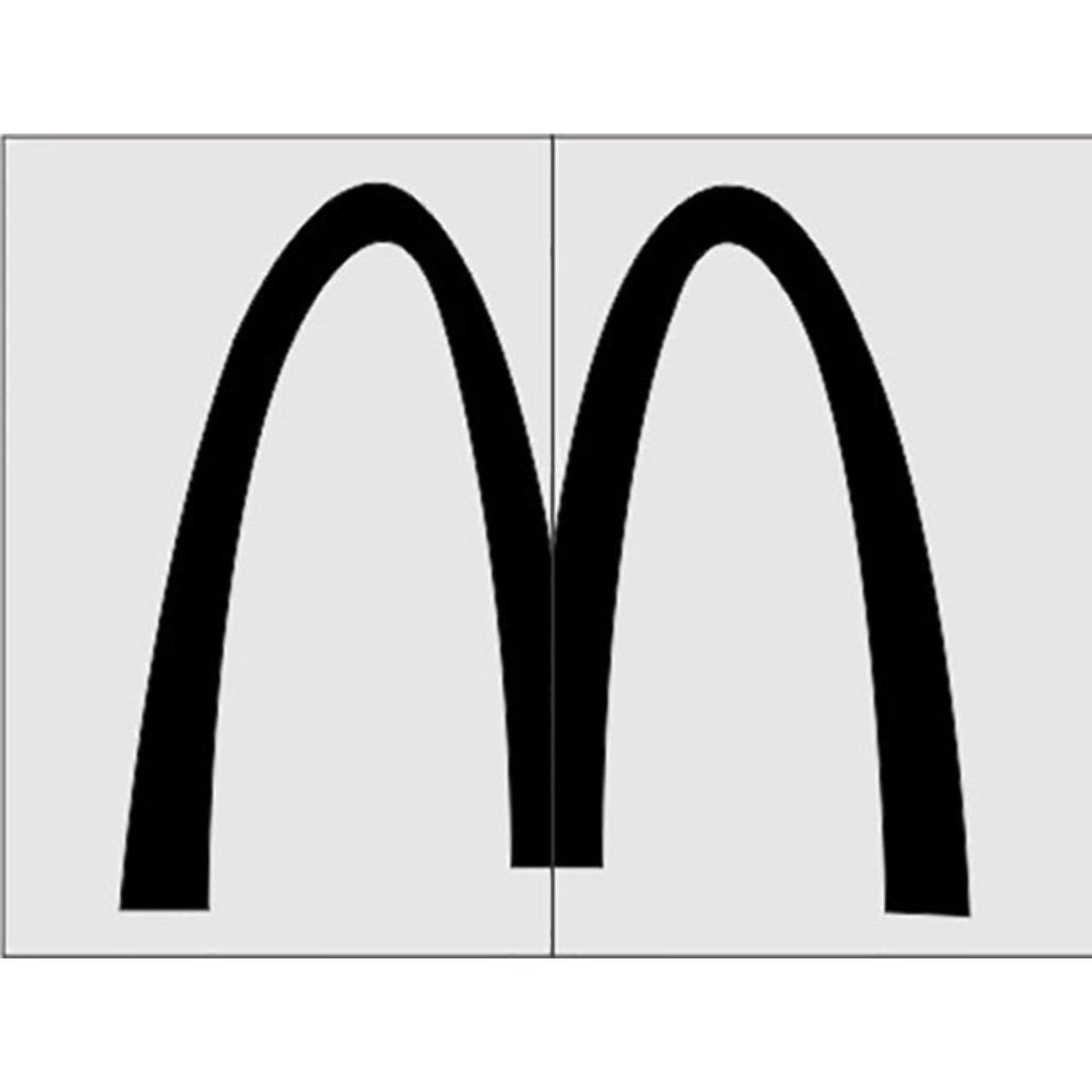 Mcdonalds logo stencil stop