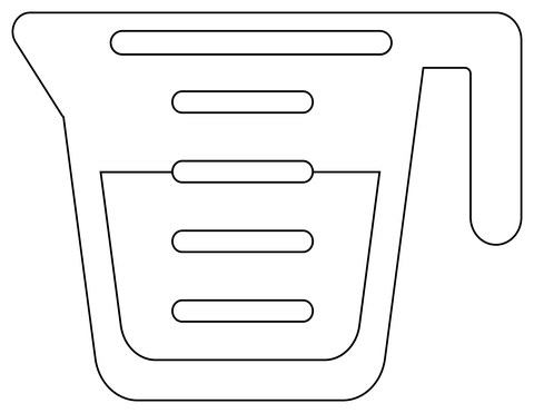 Measuring cup coloring page free printable coloring pages