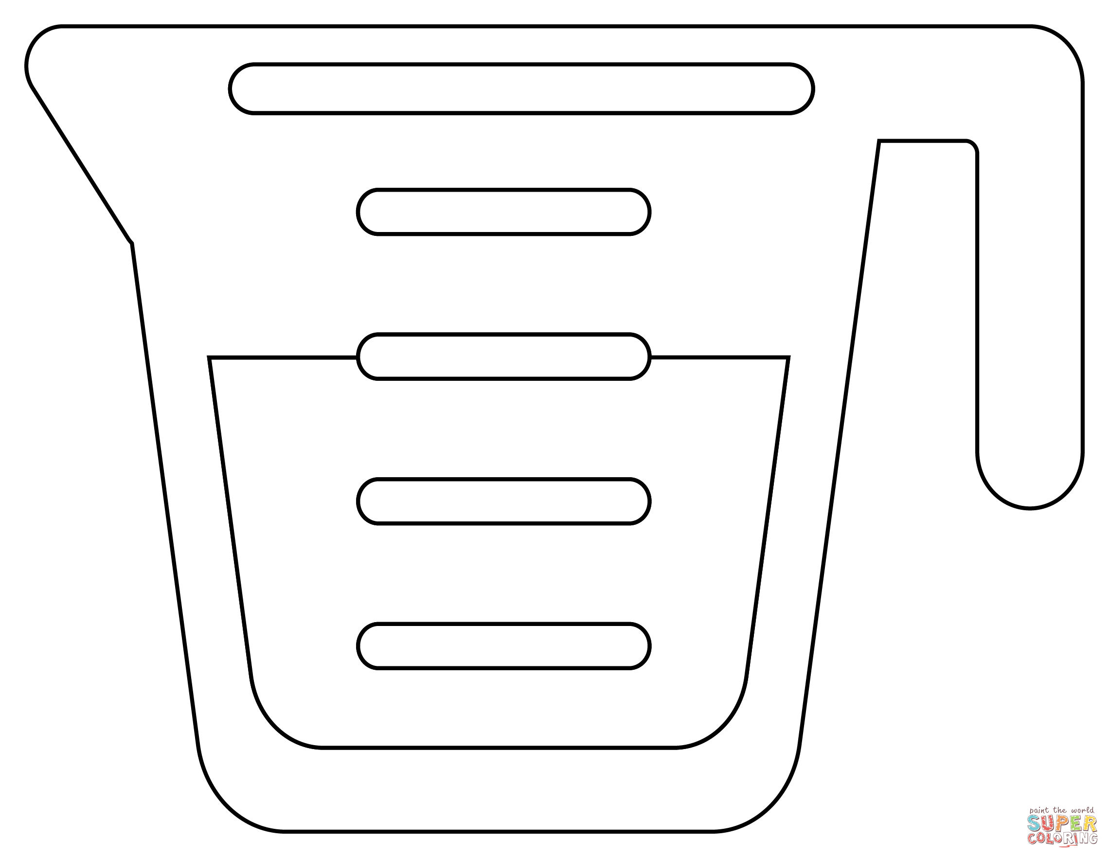 Measuring cup coloring page free printable coloring pages