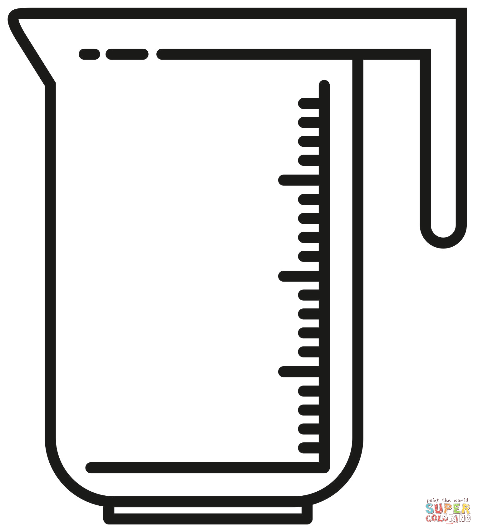 Measuring cup coloring page free printable coloring pages