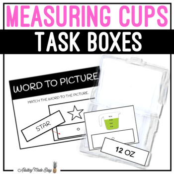 Measuring cups task boxes