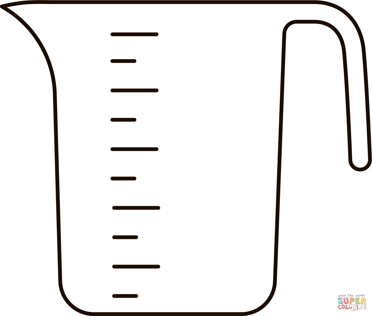 Measuring cup coloring page free printable coloring pages
