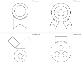 Free printable medal coloring pages for kids â