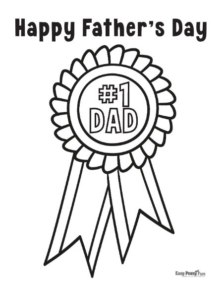 Printable fathers day coloring pages