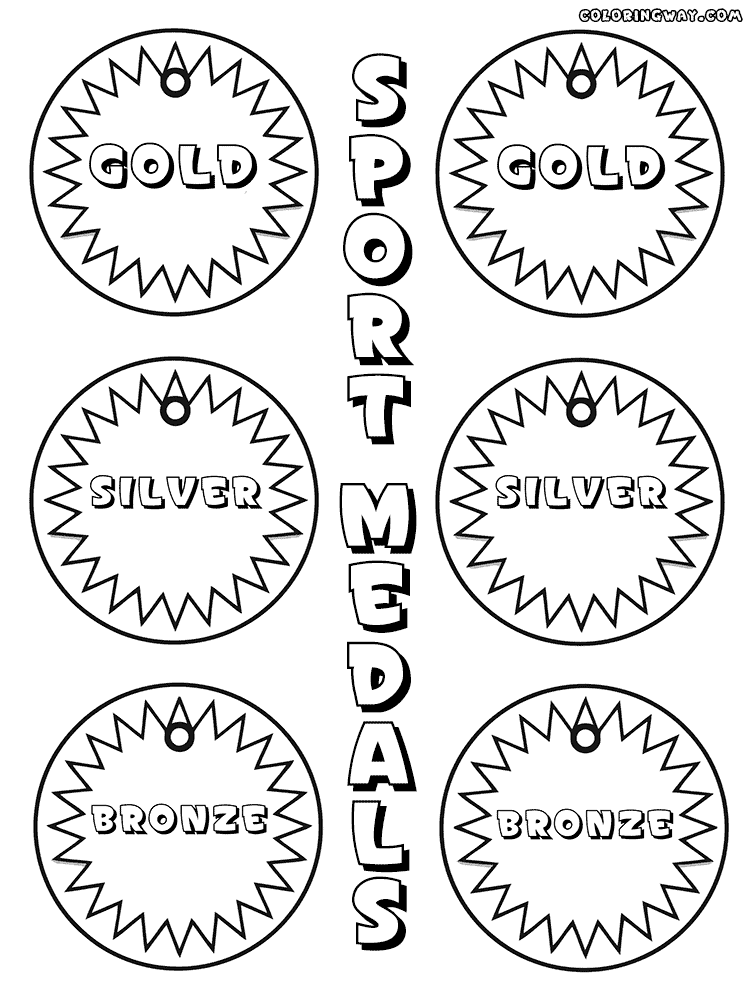 Medal coloring pages coloring pages to download and print