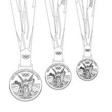 Olympic symbols coloring pages