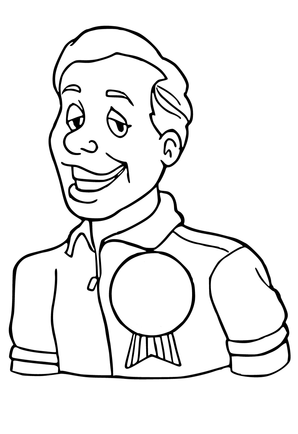 Free printable dad medal coloring page for adults and kids