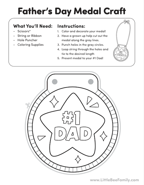 Fathers day coloring pages