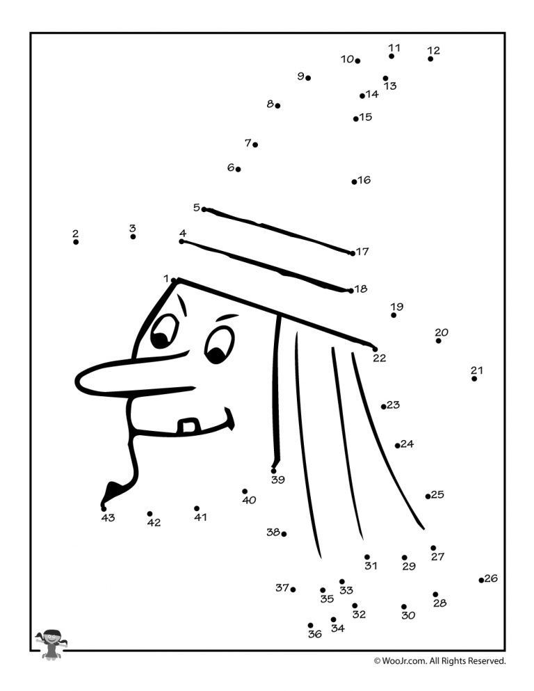 Halloween dot to dots printables woo jr kids activities childrens publishing dot to dot printables halloween worksheets halloween printables free