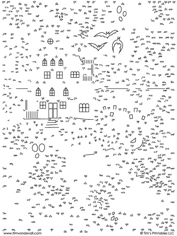 Halloween haunted house dot