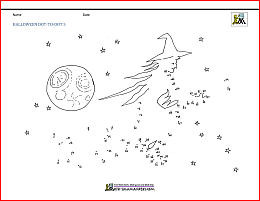 Halloween dot to dot printables