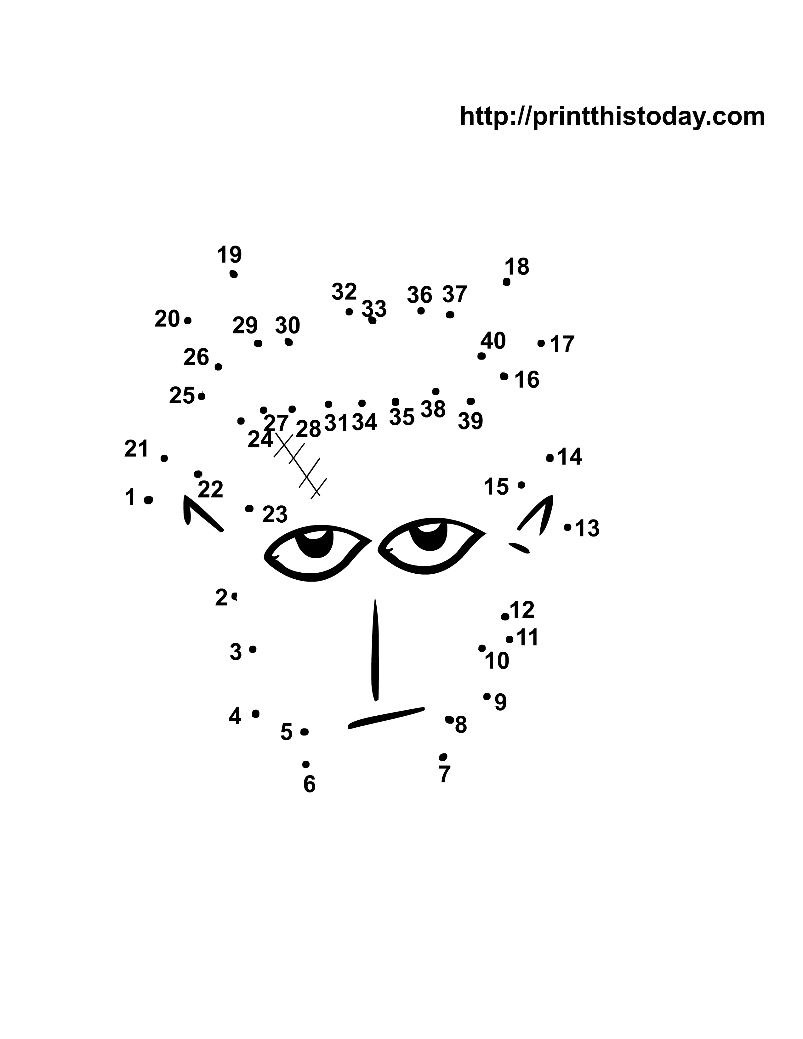 Halloween dot to dot free printable