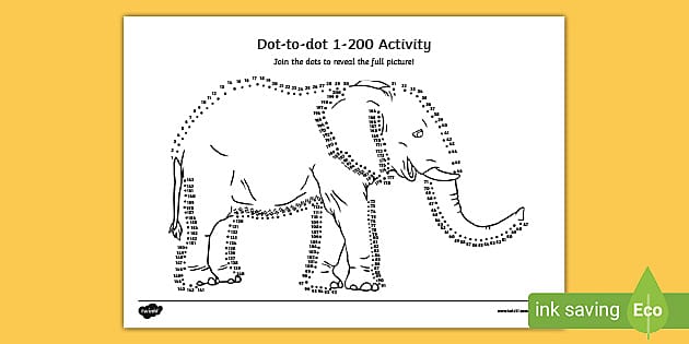 The best dot to dot printable to entertain children