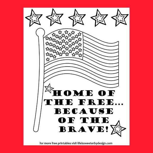 Memorial day color pages