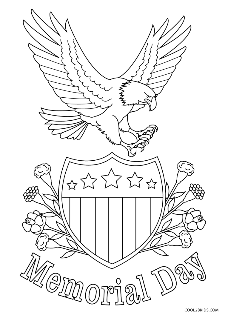 Memorial day coloring pages printable for free download