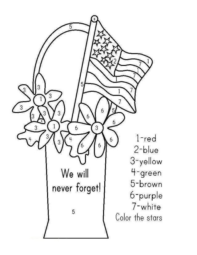 Creative photo of memorial day coloring pages