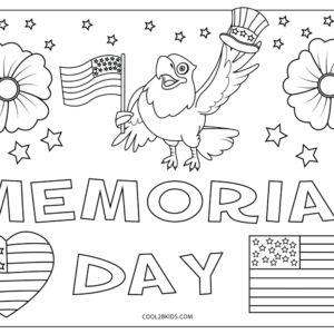 Memorial day coloring pages printable for free download