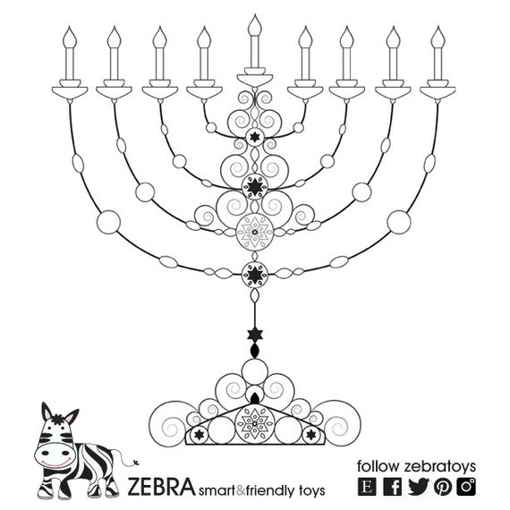 Menorah printable