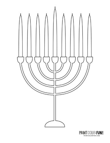 Hanukkah coloring pages menorah clipart plus info about this important jewish holiday at