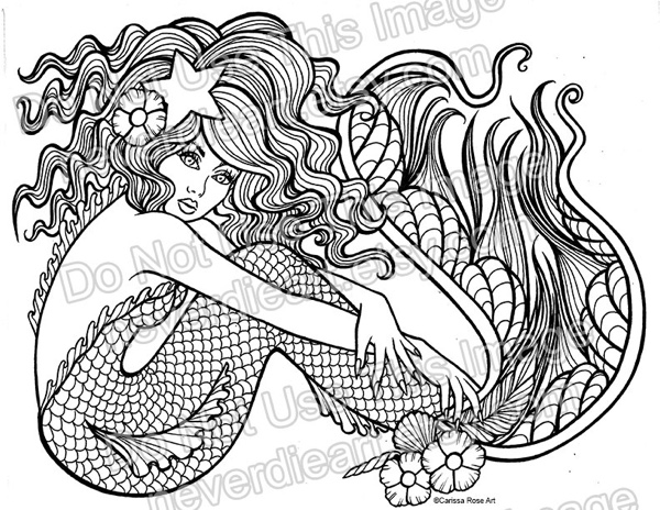 Best mermaid coloring pages coloring books