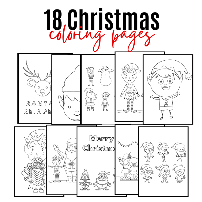 Free printable christmas coloring pages