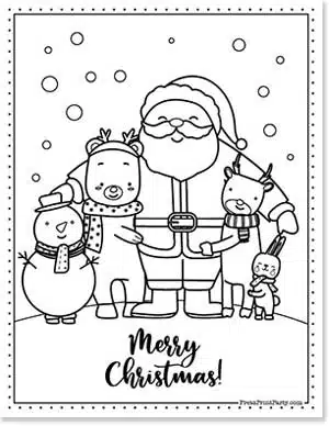 Free festive coloring pages for christmas perfect for kids