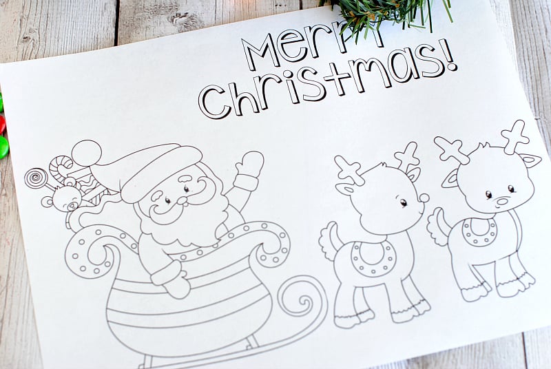 Free printable christmas coloring pages