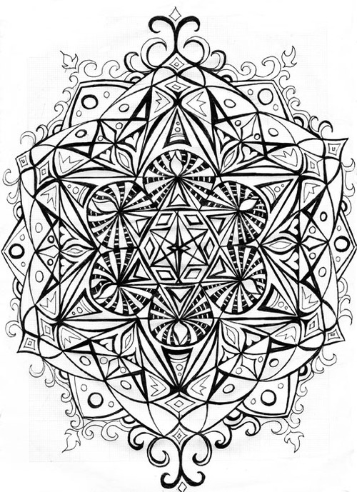 Merkaba metatrons cube by moonsquirrel sacred geometry tattoo geometric mandala sacred geometry