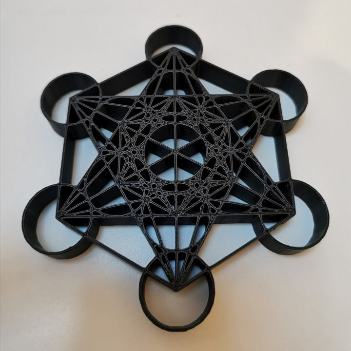 D printable metatrons cube sacred geometry by seamus