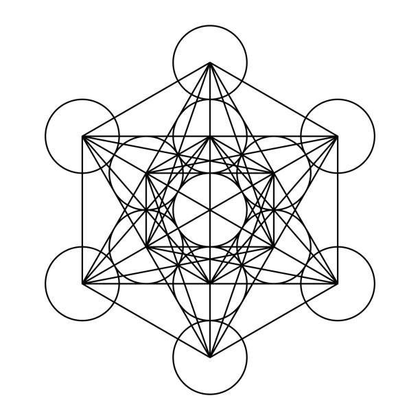 Metatrons cube stock photos pictures royalty
