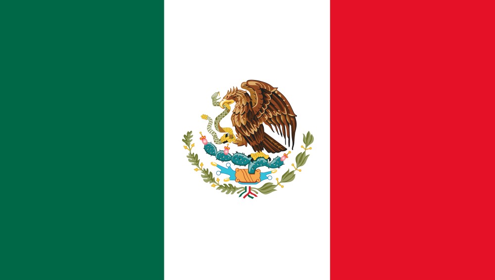 Free printable mexico flag color book pages x