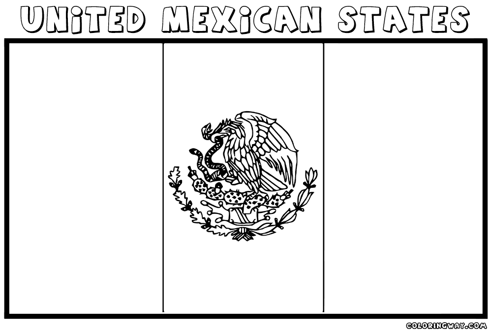 Mexican flag coloring pages coloring pages to download and print
