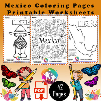 Printable mexico coloring pages â read color and learn by work for children