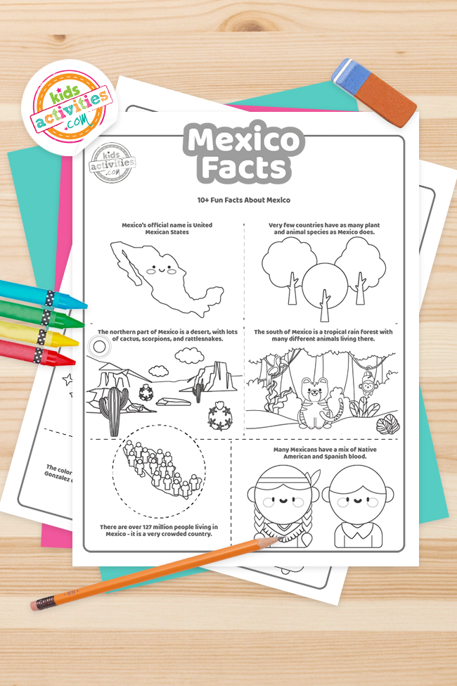 Fun mexico facts for kids to print and learn kids activities blog