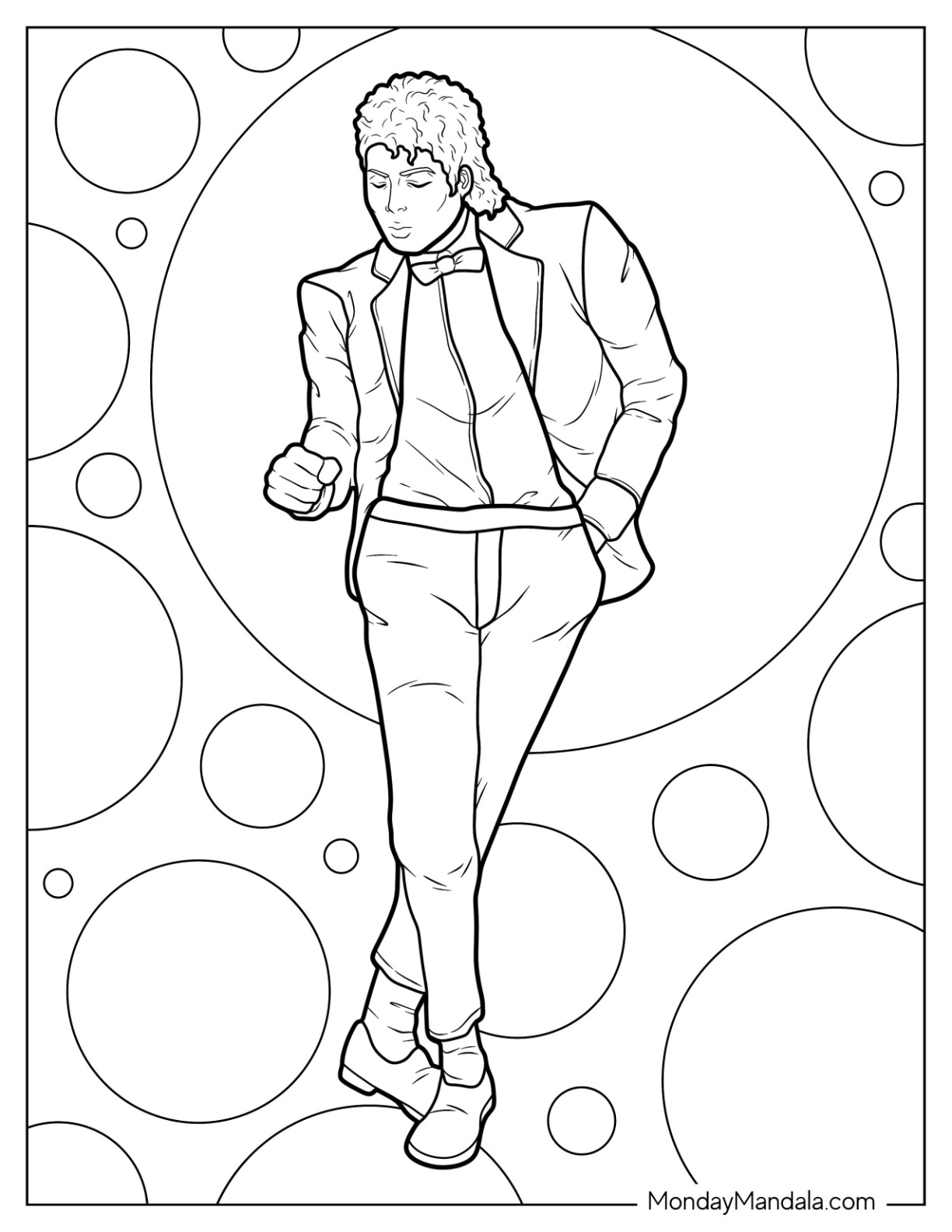 Michael jackson coloring pages free pdf printables