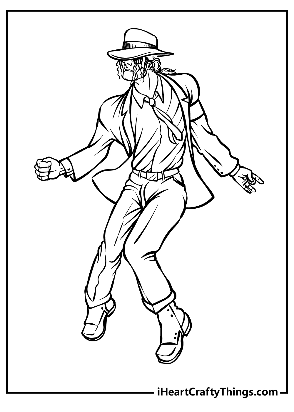 Michael jackson coloring pages free printables